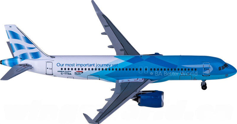 AeroClassics British Airways Airbus A320 G-TTNA 1:400 Diecast Model view 1