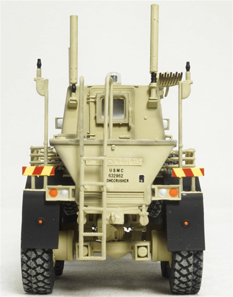 T-MODEL Buffalo Lightning Protection Vehicle US Marine Iraq 2006 desert color 1:72 Tank Pre-built Model