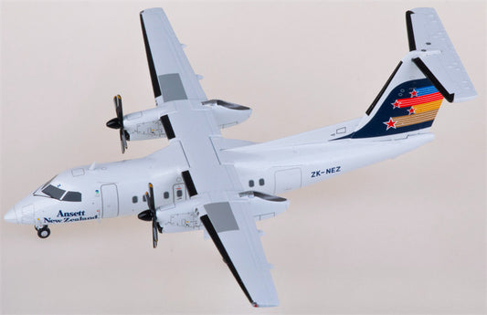 JC Wings Ansett Bombardier Dash 8 Q100 ZK-NEZ 1:200 Diecast Model view 1