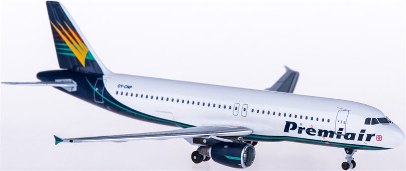AeroClassics Premiair for Airbus A320 OY-CNP 1:400 Aircraft Pre-built  Airliner Model Display