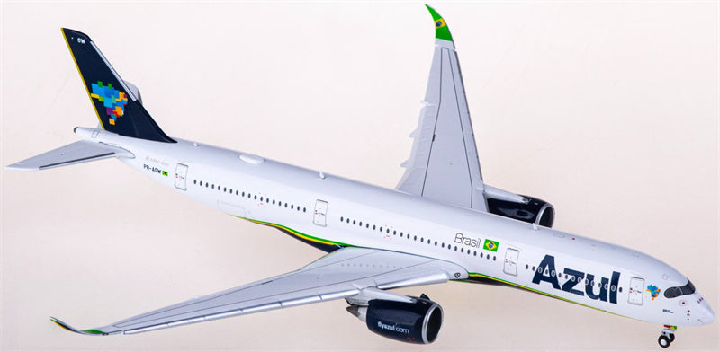 JC Wings Azul Airbus A350-900XWB PR-AOW Flaps Down 1:400 Diecast Model view 2