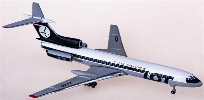 AeroClassics LOT for Tupolev Tu-154 CCCP-85455 1:400 Airplane Pre-built  Airliner Model Display