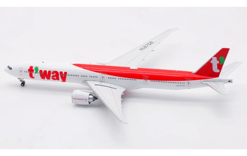 Aviation 1:400 T'way Air B777-300ER HL8706  DIECAST Model