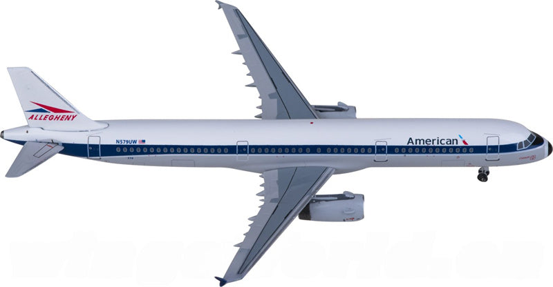 AeroClassics American Airlines Airbus A321 N579UW 1:400 Diecast Model view 1
