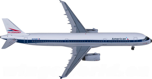 AeroClassics American Airlines Airbus A321 N579UW 1:400 Diecast Model view 1