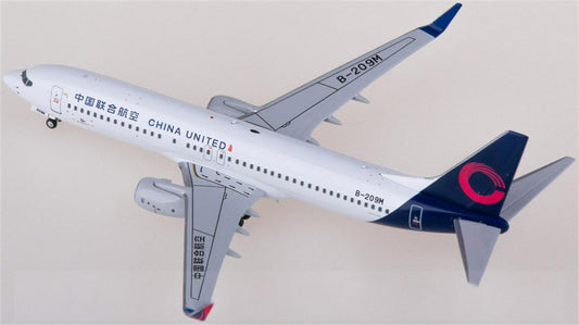 NG Models China United Airlines Boeing 737-800 B-209M 1:400 Diecast Model view 1