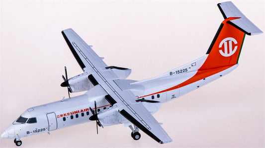 JC Wings UNI Air Bombardier Dash 8-300 B-15225 1:200 Diecast Model view 1