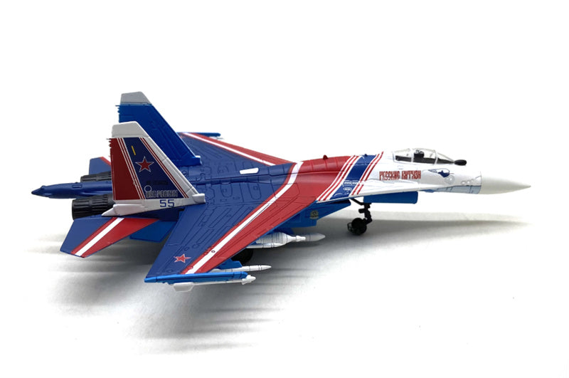 FLOZ Russian Warriors Performance Team Super Flanker SU-35 #55 Performance Aircraft 1:100 Aircraft Pre-built Model