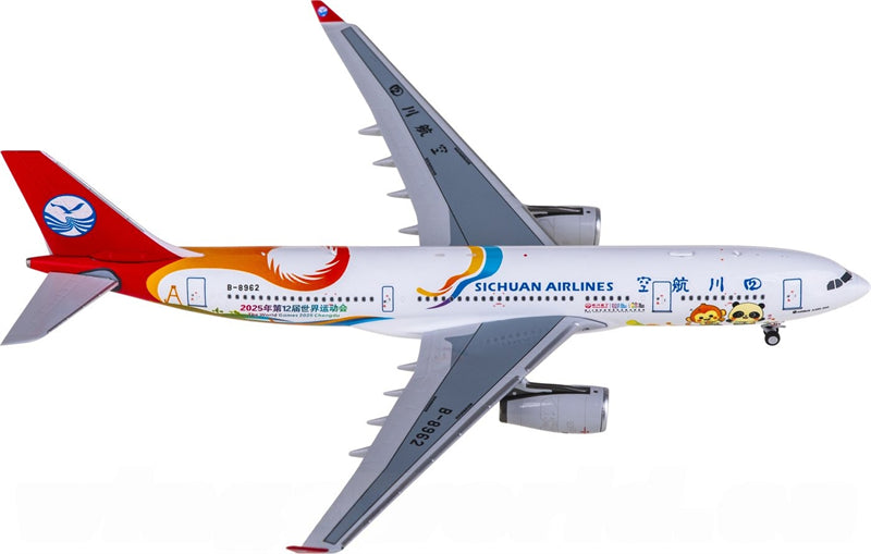 NG Models 1:400 Sichuan Airlines Airbus A330-200 B-8962 Model