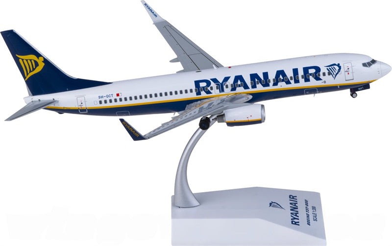 JC Wings Ryanair Boeing 737-800 9H-QCT 1:200 Diecast Model view 1