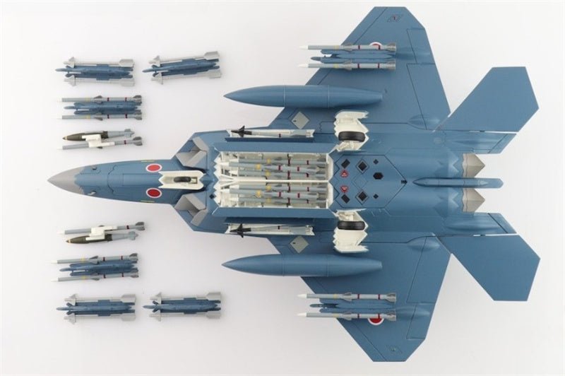 Hobby Master F-22 Sea Camouflage 37-8322 3rd SQ J (pseudo scheme) (with 8 x AAM-3 under the wings) 1:72 Airplane Pre-built Model