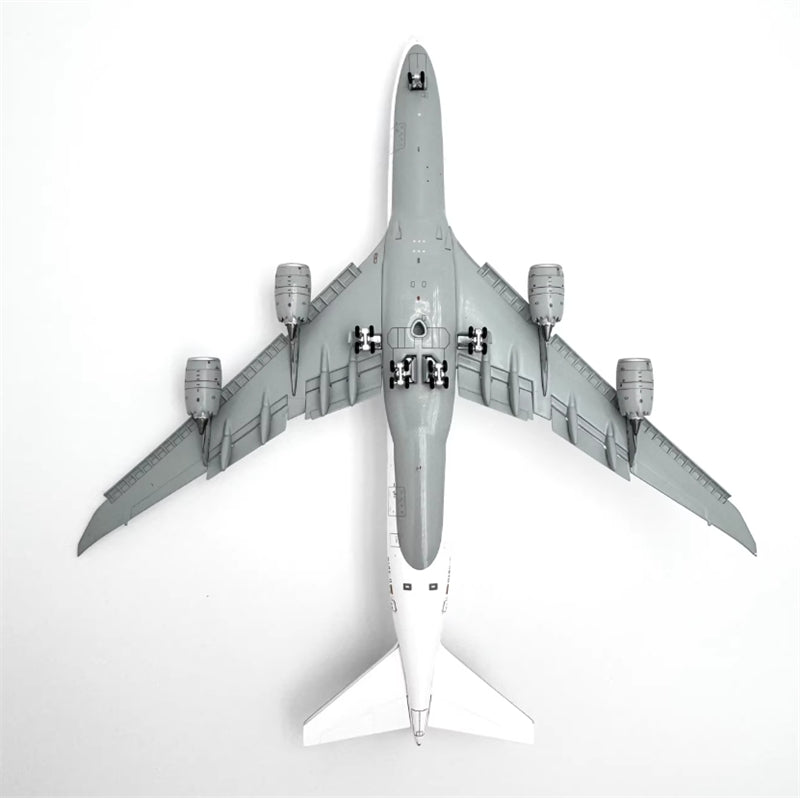 YY Wings Lufthansa Airlines Boeing 747-8 D-ABYM Flaps Down 5 Star hansa Livery 1:400 Diecast Model view 3