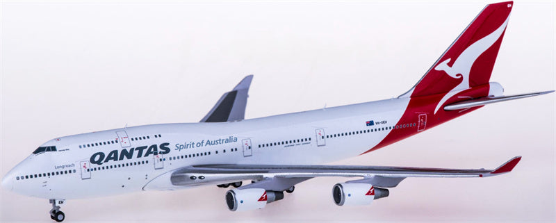Geminijets Qantas Boeing 747-400ER VH-OEH 1:400 Diecast Model view 3