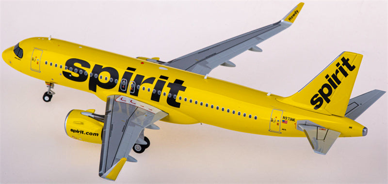 ジェミニジェッツ スピリット航空 エアバスA320 N971NK 1:200スケール 飛行機 組み立て済み旅客機モデル ディスプレイ