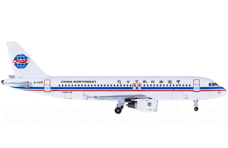 FLOZ China Northwest Airlines Airbus A320 B-2378 1:400 Aircraft Pre-built  Airliner Model Display