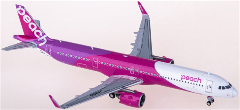 JC Wings Peach Aviation for Airbus A321neo JA901P 1:400 Airplane Pre-built  Airliner Model Display
