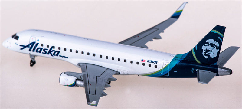 Geminijets Alaska Airlines for Embraer ERJ-170-200LR N186SY 1:400 Airplane Pre-built  Airliner Model Display