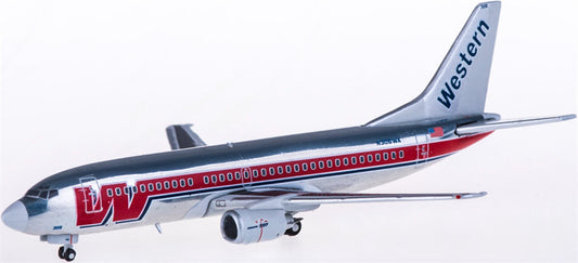 Geminijets Western Airlines Boeing 737-300 N306WA 1:400 Diecast Model view 1
