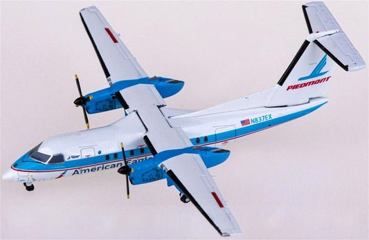 Geminijets American Eagle Airlines for Bombardier for Dash 8 Q100 N837EX 1:400 Airplan Pre-built  Airliner Model Display