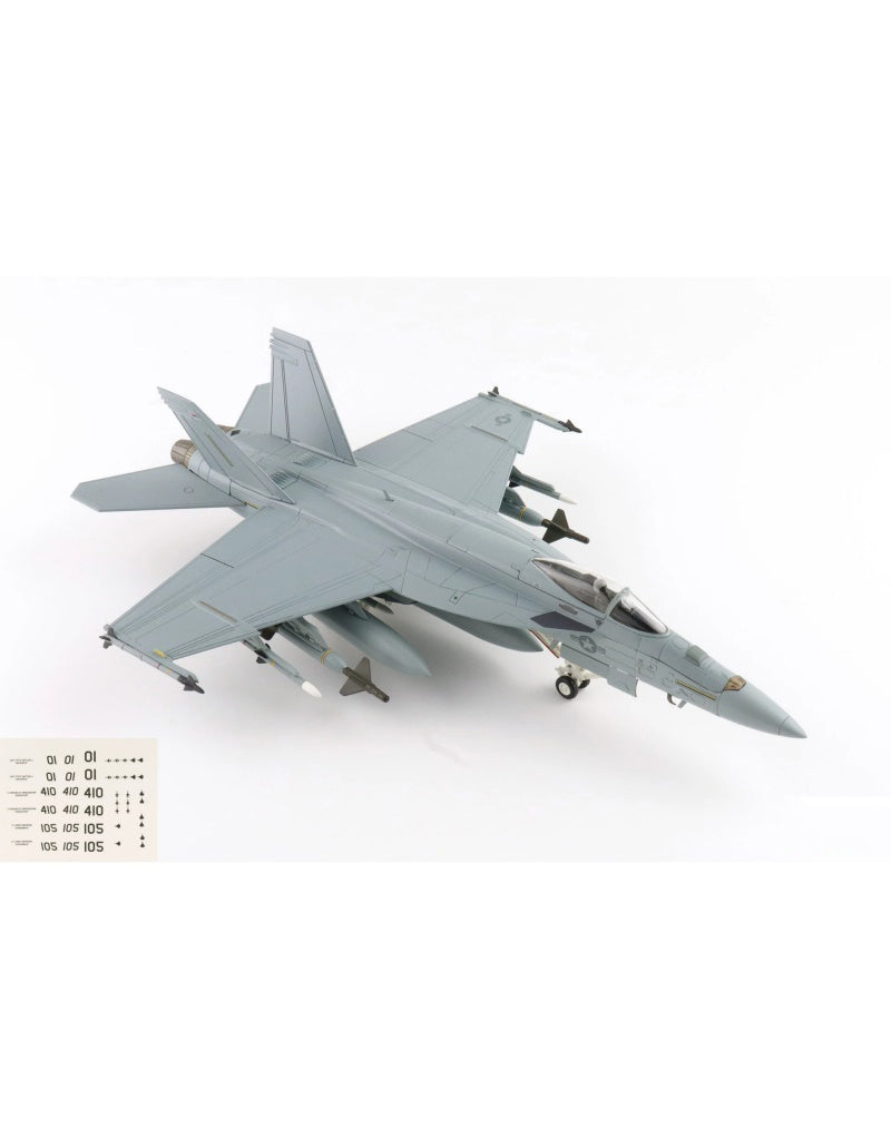 HOBBY MASTER US Navy F/A-18E Dagger Team 1:72 Model   w/decals for 01, 105, 410 airplanes