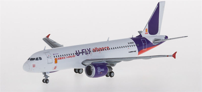 JC Wings Lucky Air Airbus A320 B-6943 U-fly alliance 1:400 Diecast Model view 1