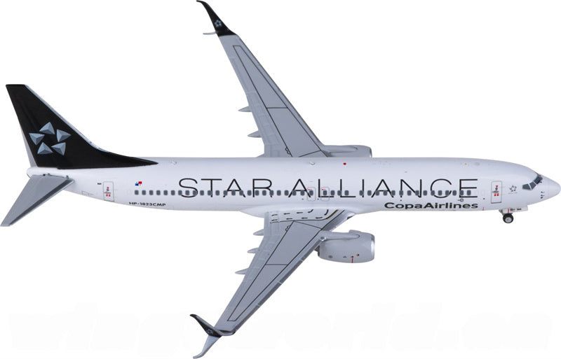 NG Models Copa Airlines Boeing 737-800 HP-1823CMP Star Alliance 1:400 Diecast Model view 4