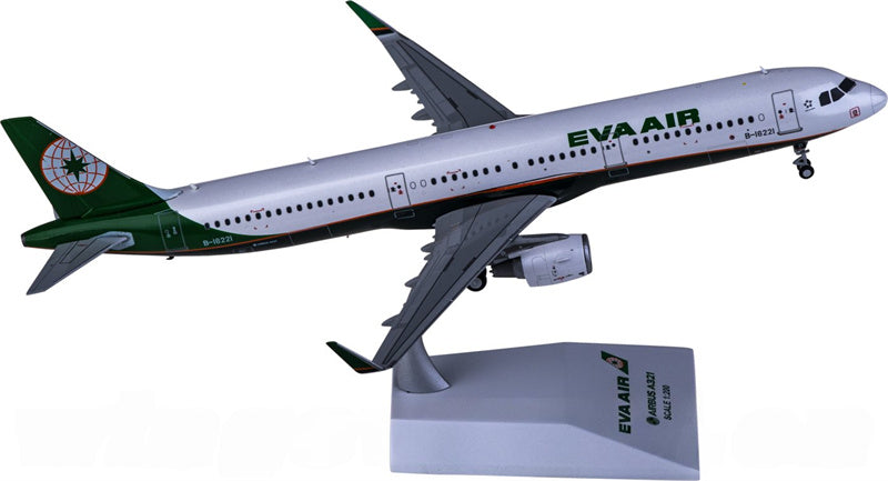 JC Wings EVA Air Airbus A321 B-16221 1:200 Diecast Model view 2