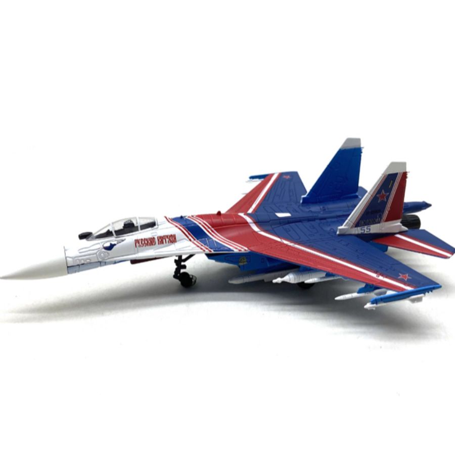FLOZ Russian Warriors Performance Team Super Flanker SU-35 #55 Performance Aircraft 1:100 Aircraft Pre-built Model