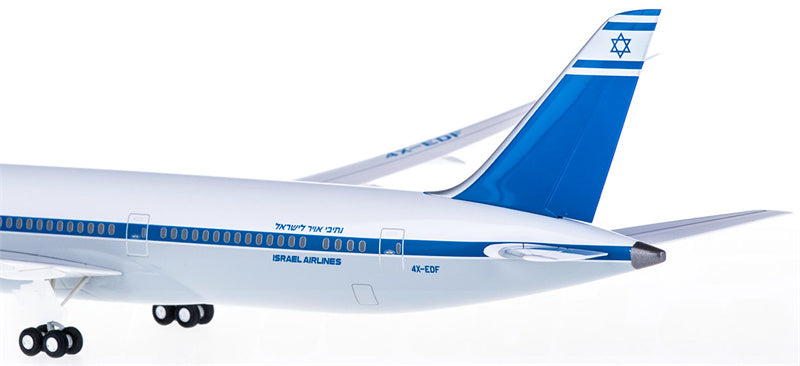 Hogan EL AL Israel Airlines Boeing 787-9 4X-EDF Retro painting 1:200 ABS Model view 5