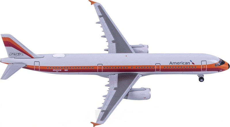 Herpa American Airlines Airbus A321 N582UW 1:500 Diecast Model view 1