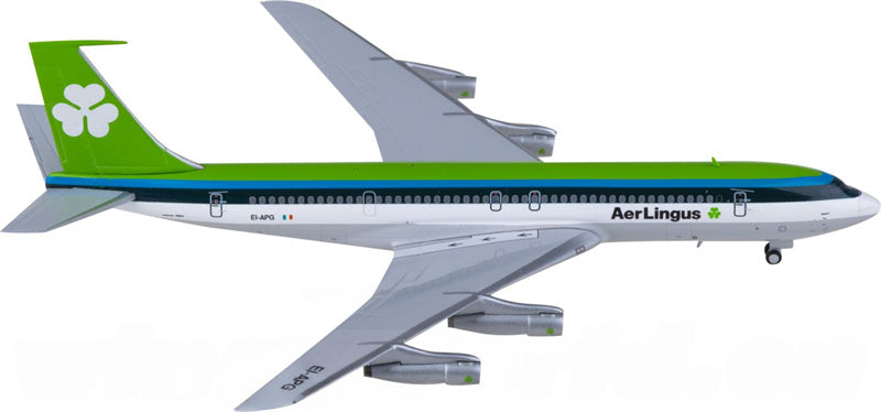 JC Wings Aer Lingus Boeing 707-300C EI-APG With Sticker 1:400 Diecast Model view 3
