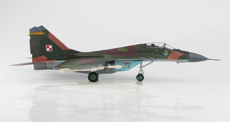 HOBBY MASTER MIG29A Fulcrum No.77 1st Fighter Aviation Regiment Polish Air ce 1996 1:72 Aircraft Pre-built Model