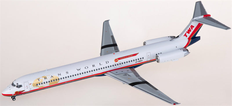 JC Wings TWA McDonnell Douglas MD-83 EI-BWD 1:200 Diecast Model view 1
