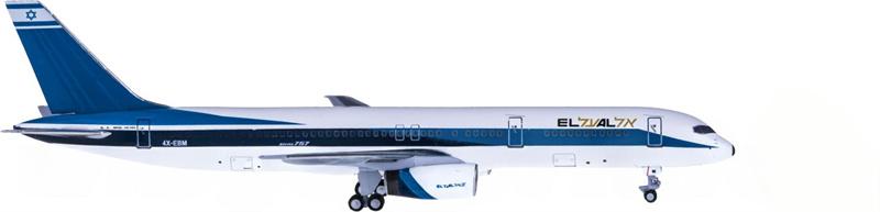 AeroClassics EL AL Israel Airlines Boeing 757-200 4X-EBM 1:400 Diecast Model view 1