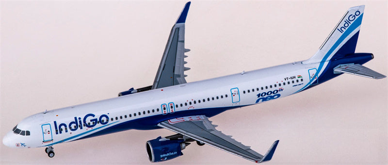 NG Models IndiGo Airbus A321neo VT-IUH 1000th neo 1:400 Diecast Model view 3