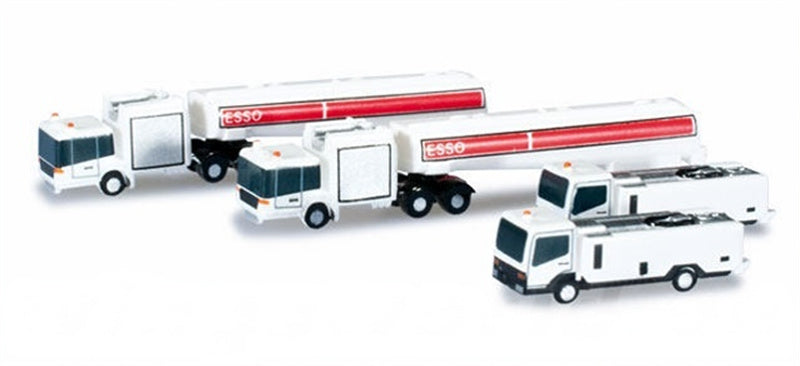 Herpa Airport accessories tank and lavatory truck set Content: 4 pieces 1:500 Accessory Pre-built  Airliner Model Display
