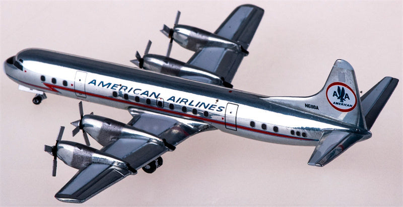 Geminijets American Airlines for Lockheed L-188A for Electra N6118A 1:400 Airplane Pre-built  Airliner Model Display
