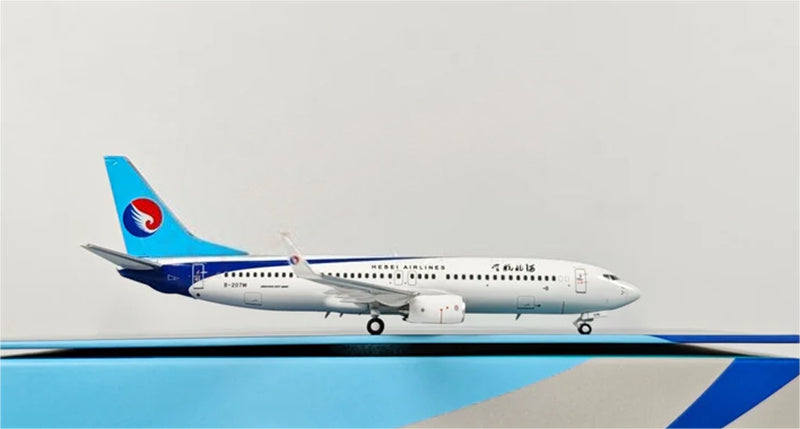 AeroPolaris Hebei Airlines Boeing 737-800 B-207W 1:400 Aircraft Model