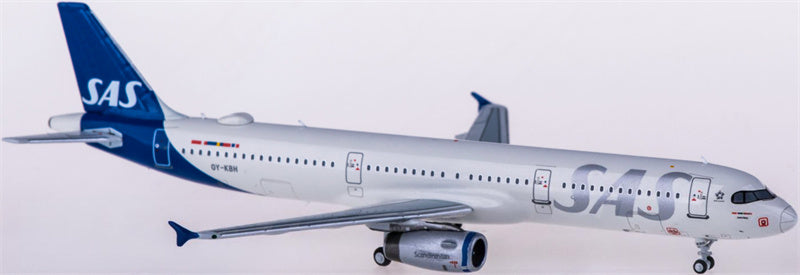 NG Models SAS for Airbus A321 OY-KBH 1:400 Airplane Pre-built  Airliner Model Display