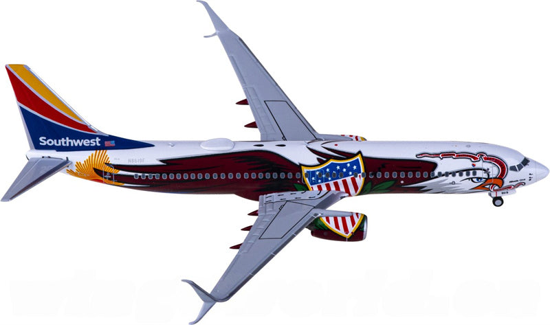 NG Models Southwest Airlines Boeing 737-800 N8619F 1:400 Diecast Model view 4