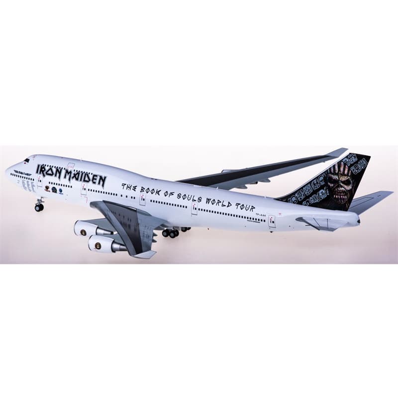 Herpa Iron Maiden Boeing 747-400 TF-AA 1:200 Aircraft Pre-built  Airliner Model Display