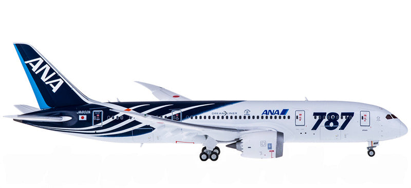 JC Wings ANA Boeing 787-8 JA802A Flaps Down 1:400 Diecast Model view 3