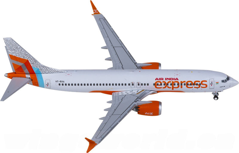 Geminijets Air India Express Boeing 737 MAX 8 VT-BXA 1:400 Diecast Model view 1