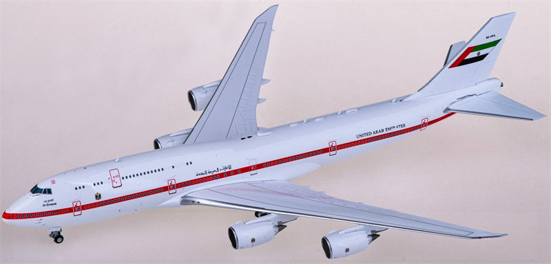 JC Wings 1:400 Abu Dhabi Amiri Flight Boeing 747-8 BBJ A6-PFA Model
