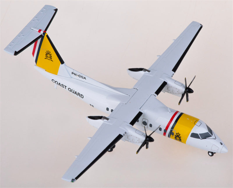 JC Wings Caribbean Coast Guard De Havilland Canada DHC-8-100 PH-CGA 1:200 Diecast Model view 3