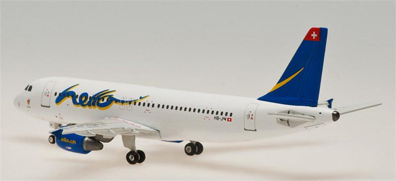 Phoenix Hello for Airbus A320 HB-JIW 1:400 Aircraft Pre-built  Airliner Model Display