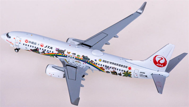 JC Wings Japan Transocean Air Boeing 737-800 JA11RK 1:400 Diecast Model view 2