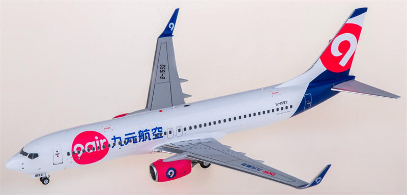 NG Models 9 Air Boeing 737-800 B-1552 1:200 Diecast Model view 2