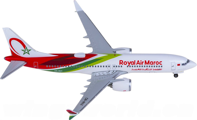 Herpa Royal Air Maroc Boeing 737 MAX 8 CN-MAX 1:500 Diecast Model view 2