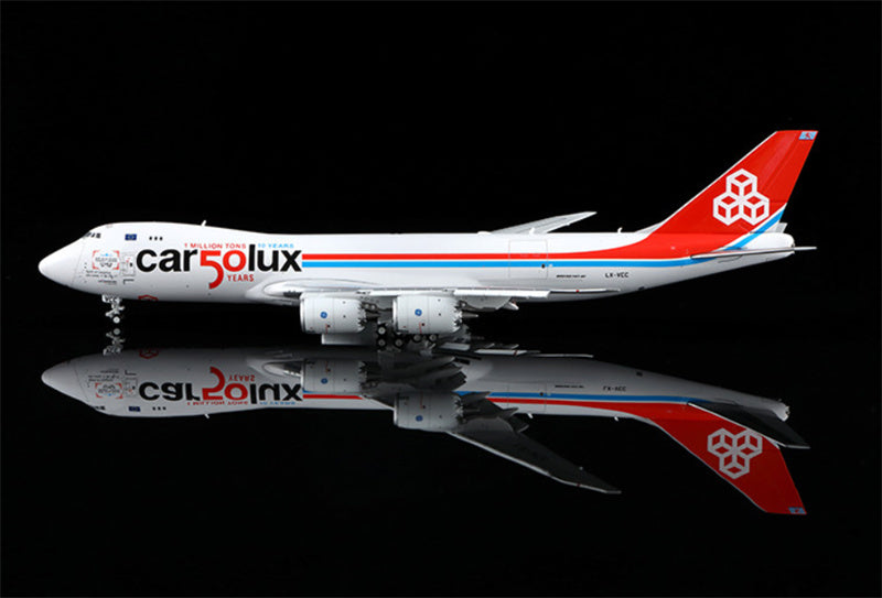 Hxmodels Cargolux Boeing 747-8F LX-VCC Flaps Down 1:400 Aircraft Model